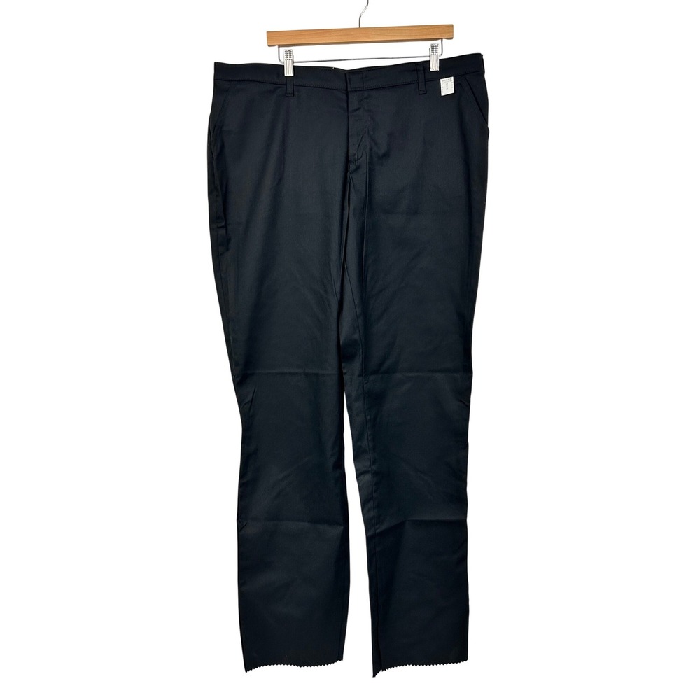Dickies Pants Womens 18W UU Black Premium Relaxed Flat Front Work‎ FPW221BK